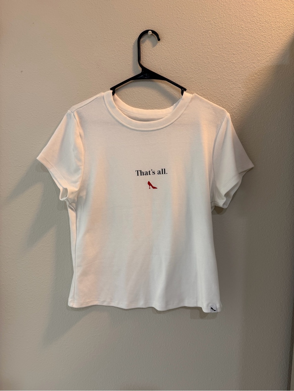 Old Navy White Short Sleeve Tee with The Devil Wears Prada Design